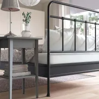 Кровать Ikea Stjarno/Lonset 140 x 200 см / Металл / Антрацит photo 4