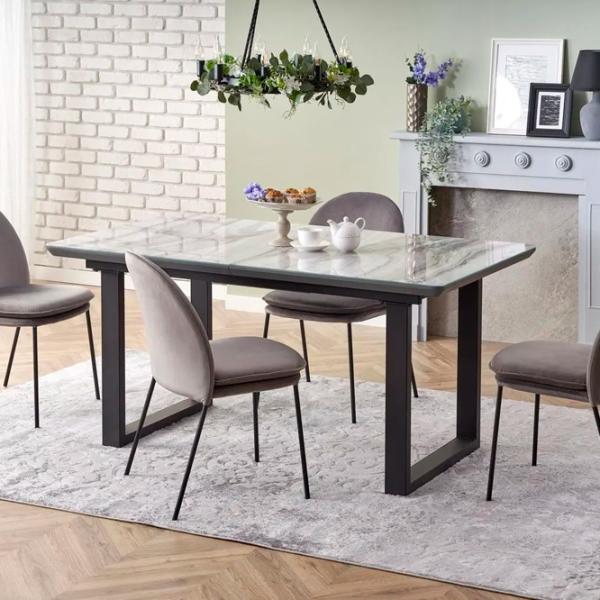 Masă de bucătărie extensibilă Halmar Marley  MDF/ Gray photo 4