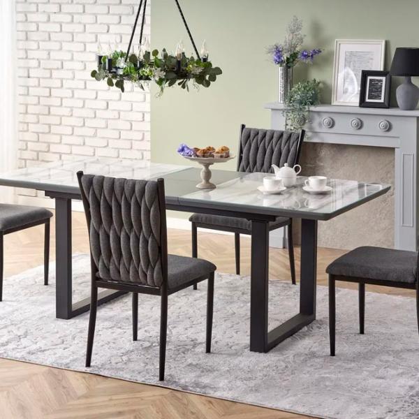 Masă de bucătărie extensibilă Halmar Marley  MDF/ Gray photo 6