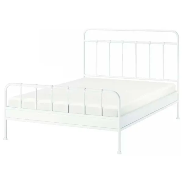 Кровать Ikea Stjarno/Lindbaden 160 x 200 см / Металл / Белый photo 1 Кровать Ikea Stjarno/Lindbaden 160 x 200 см / Металл / Белый photo 1