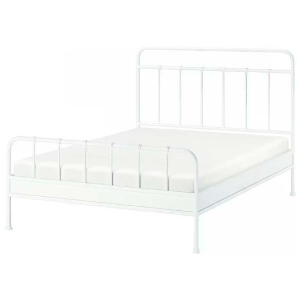 Кровать Ikea Stjarno/Lindbaden 160 x 200 см / Металл / Белый photo 1 Кровать Ikea Stjarno/Lindbaden 160 x 200 см / Металл / Белый photo 1