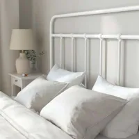 Кровать Ikea Stjarno/Lindbaden 160 x 200 см / Металл / Белый photo 5