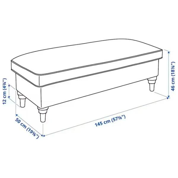 Банкетка Ikea Esseboda Тальмира Синий / Пенополиуретан photo 4 Банкетка Ikea Esseboda Тальмира Синий / Пенополиуретан photo 4