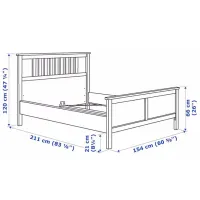 Кровать Ikea Hemnes Lindbaden 140 x 200 см / Массив / Белый photo 8