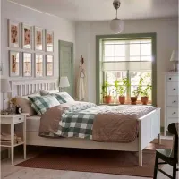Кровать Ikea Hemnes/Valevag 160 x 200 см / Массив / Белый photo 2