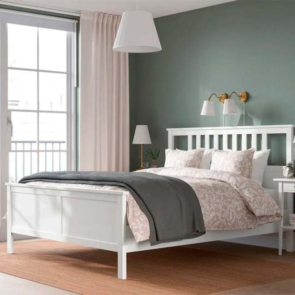 Кровать Ikea Hemnes/Valevag 160 x 200 см / Массив / Белый photo 3 Кровать Ikea Hemnes/Valevag 160 x 200 см / Массив / Белый photo 3