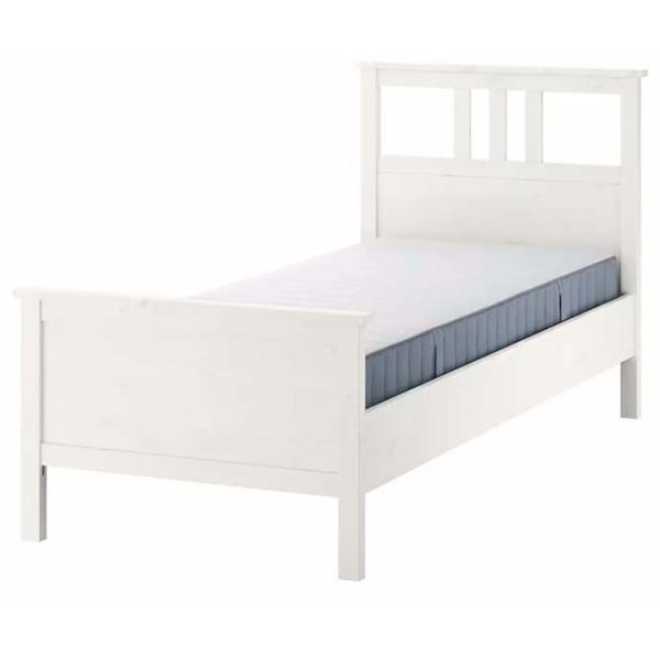 Кровать Ikea Hemnes/Valevag 90 x 200 см / Массив / Белый photo 1