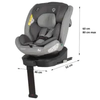 Scaun auto Coccolle Sidra iSize 0 luni - 12 ani / 36 kg / Gray photo 2