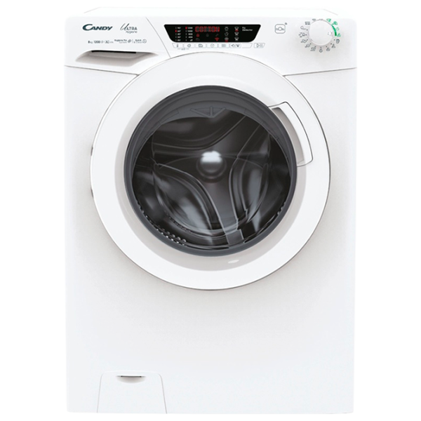 Mașină de spălat Candy HE 1294TWM6/1-S 9 kg / 1200 rpm / White photo 1