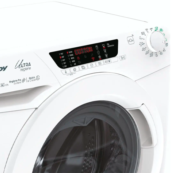 Mașină de spălat Candy HE 1294TWM6/1-S 9 kg / 1200 rpm / White photo 2