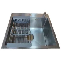 Chiuvetă Backer Grid 500-45033 50 x 45 / Oțel inoxidabil / Silver