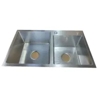 Chiuvetă Backer Duo 750-41047 75 x 41 / Oțel inoxidabil / Silver