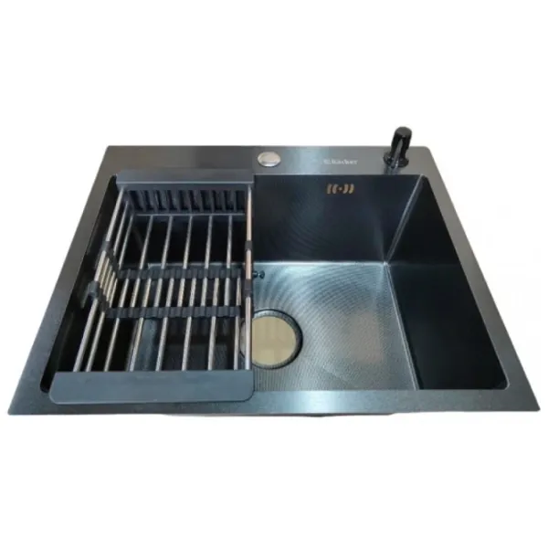 Chiuvetă Backer Simple 550-450J 55 x 45 / Oțel inoxidabil / Black photo 2