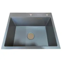 Chiuvetă Backer Simple 550-450J 55 x 45 / Oțel inoxidabil / Gray