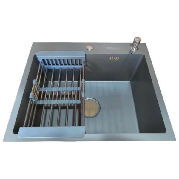 Chiuvetă Backer Simple 550-450J 55 x 45 / Oțel inoxidabil / Gray photo 2