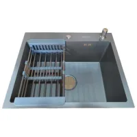 Chiuvetă Backer Simple 550-450J 55 x 45 / Oțel inoxidabil / Gray photo 2