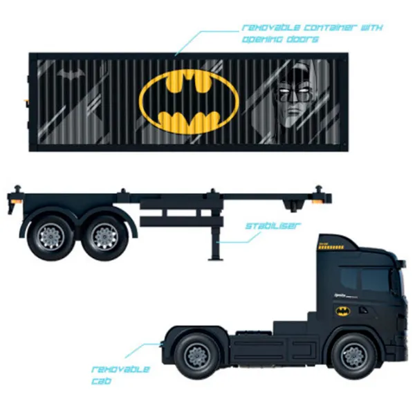 Camion Bladez Toyz Batman RC Mission Truck BTDCRC9  / / Yellow Black photo 3