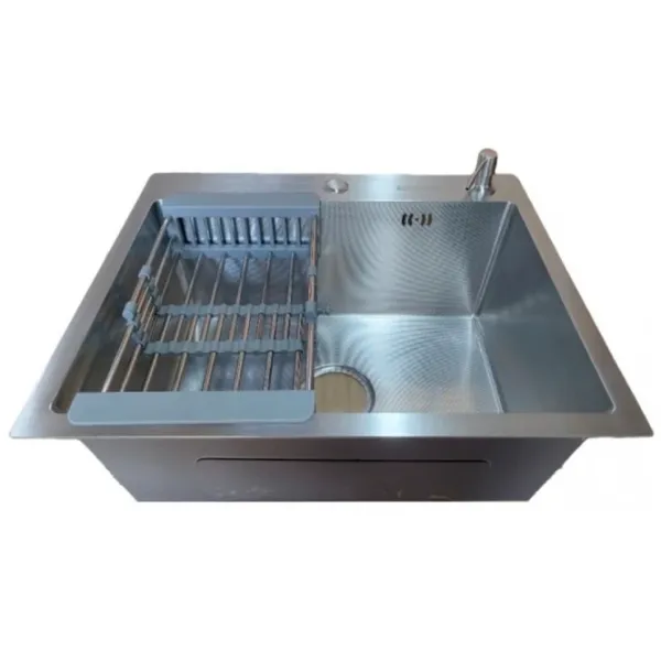 Кухонная мойка Backer Simple 550-450J 55 x 45 / Нержавеющая сталь / Серебряный photo 2