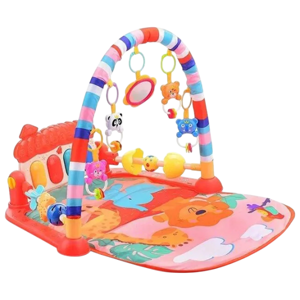 Covoraş pentru joc Huanger Piano Fitness Rack (HE0630) 0+/ Transformer/ Multicolor photo 2