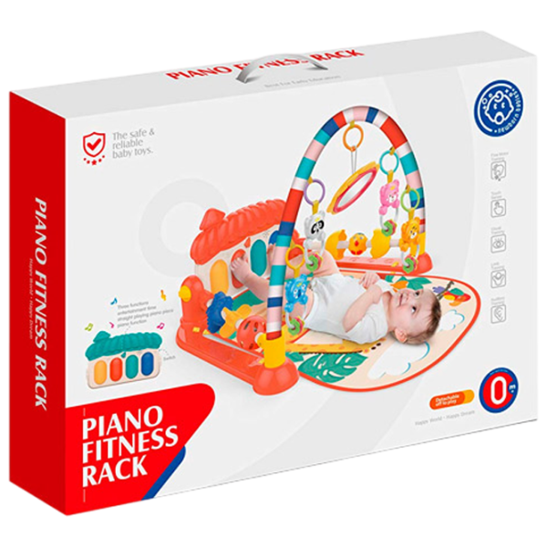 Covoraş pentru joc Huanger Piano Fitness Rack (HE0630) 0+/ Transformer/ Multicolor photo 5