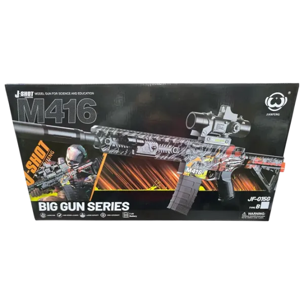 Бластер J-Shot M416 JF-015G 8+ / Гелевые шарики / Черный photo 3