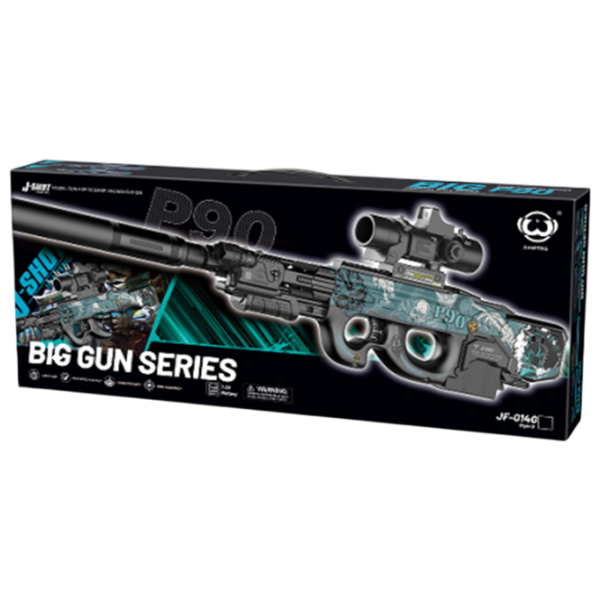 Бластер J-Shot P90 JF-014G 8+ / Гелевые шарики / Синий photo 1
