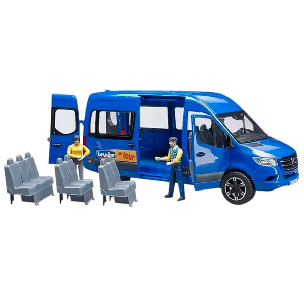 Mașină Bruder Sprinter 02670  / / Black Blue photo 2