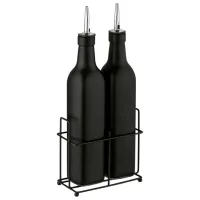 Set pentru condimente Tadar Matte Sticlă / Black