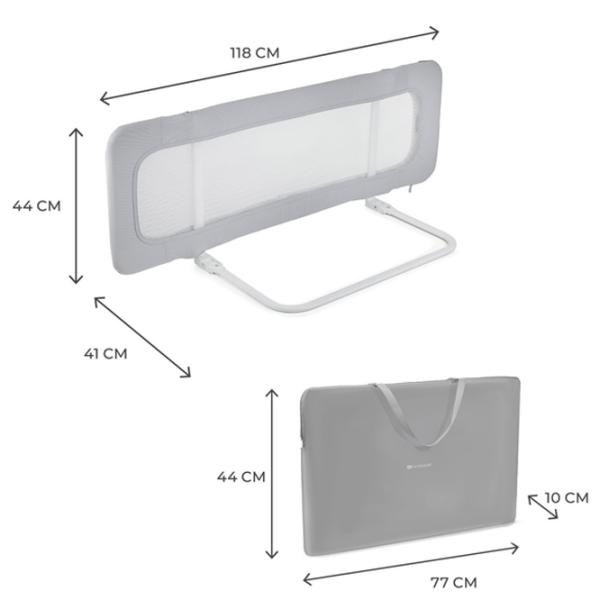 Barieră pentru pătuț KinderKraft Guard and Dream Gray / 0țel photo 4