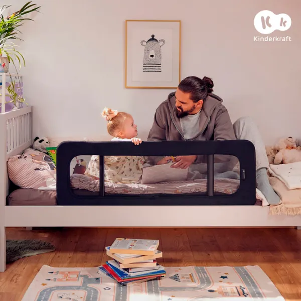 Barieră pentru pătuț KinderKraft Guard and Dream Gray / 0țel photo 5