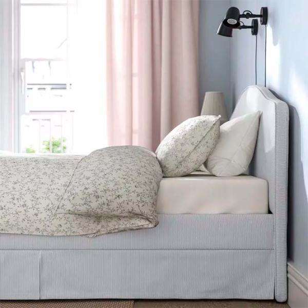 Кровать Ikea Ramnefjall/Klovsta 160 x 200 см / Шпон / Серый photo 3