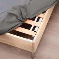 Кровать Ikea Lyngor/Vesteroy/Bjorli 180 x 200 см / Массив / Тёмно-серый photo 8