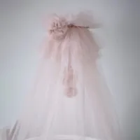 Балдахин для кроватки Veres 158.1.06.1 Розовый / Тюль