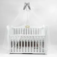 Балдахин для кроватки PernaMea Renaissance Buline Gray / Хлопок