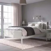 Кровать Ikea Idanas Lindbaden 160 x 200 см / Шпон / Белый photo 2