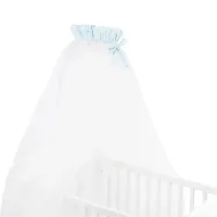 Балдахин для кроватки KikkaBoo Little Fox Голубой / Тюль