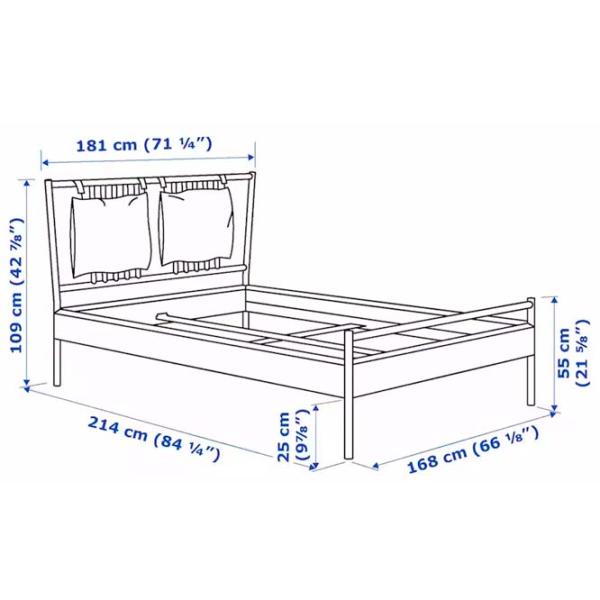Pat Ikea Bjorksnas Lonset 160 x 200 cm / Masiv / Wood photo 8