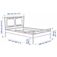 Кровать Ikea Bjorksnas Lonset 160 x 200 см / Массив / Wood photo 8