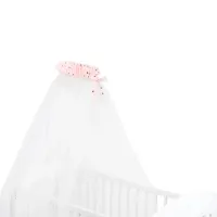 Балдахин для кроватки KikkaBoo Bear With Me  Розовый / Тюль