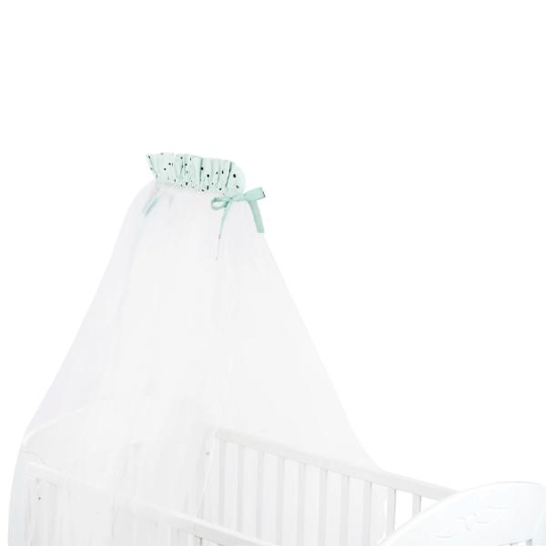 Балдахин для кроватки KikkaBoo Bear With Me  Мятный / Тюль photo 1