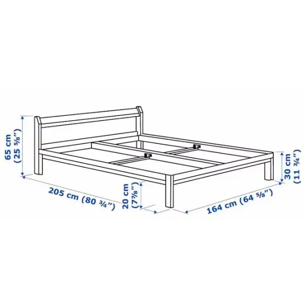 Кровать Ikea Neiden 160 x 200 см / Шпон / Сонома photo 5
