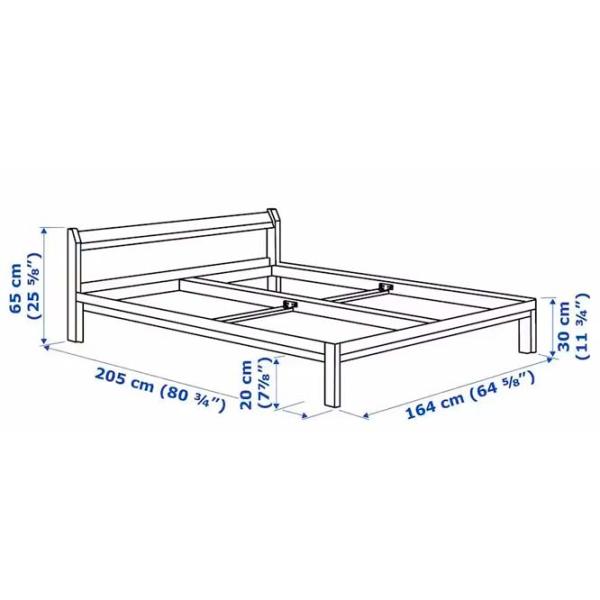 Кровать Ikea Neiden 160 x 200 см / Шпон / Сонома photo 5