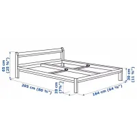 Кровать Ikea Neiden 160 x 200 см / Шпон / Сонома photo 5