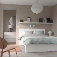 Кровать Ikea Malm 140 x 200 см / Массив / Белый photo 6