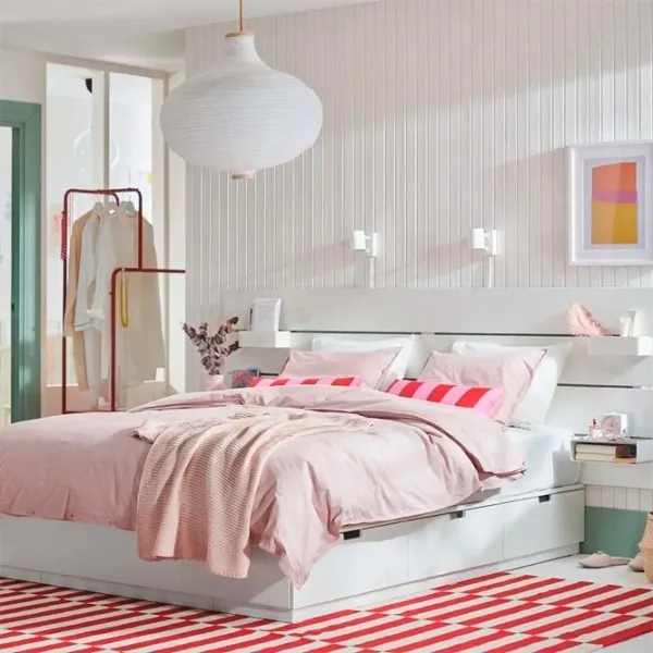 Pat Ikea Nordli 140 x 200 cm / Masiv / White photo 2