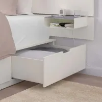 Кровать Ikea Nordli 140 x 200 см / Массив / Белый photo 9