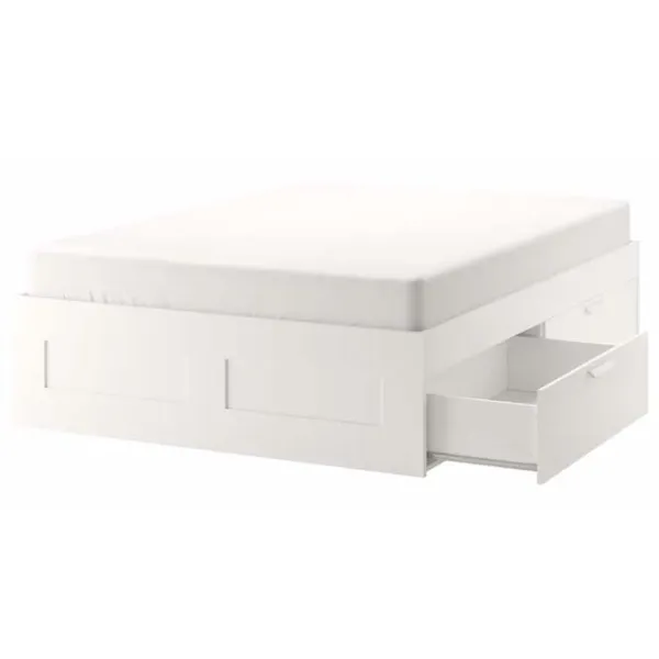 Кровать Ikea Brimnes Lonset 180 x 200 см / Массив / Белый photo 1 Кровать Ikea Brimnes Lonset 180 x 200 см / Массив / Белый photo 1