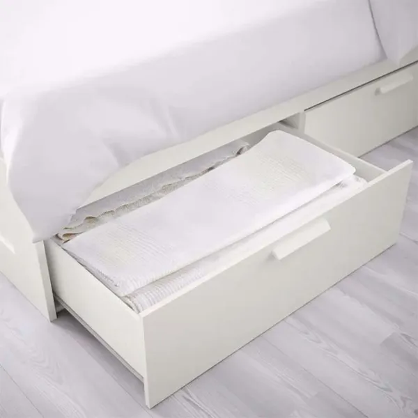 Кровать Ikea Brimnes Lonset 180 x 200 см / Массив / Белый photo 2 Кровать Ikea Brimnes Lonset 180 x 200 см / Массив / Белый photo 2