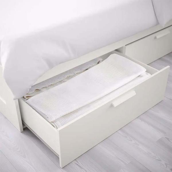 Кровать Ikea Brimnes Lonset 180 x 200 см / Массив / Белый photo 2 Кровать Ikea Brimnes Lonset 180 x 200 см / Массив / Белый photo 2