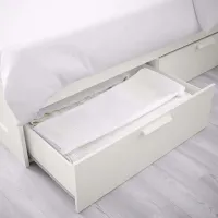 Кровать Ikea Brimnes Lonset 180 x 200 см / Массив / Белый photo 2